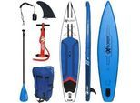 SUP-Board EXPLORER "Tourer" Gr. 350, bunt (blau, weiß, rot), Wassersportboards, 350x81x15cm 350cm, Kunststoff