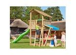 Spielturm JUNGLE GYM "Jungle Shelter Mini Market", beige (natur), Spieltürme, KinderB:176cm H:290cm T:440cm, Holzwerkstoff, BxTxH: 176x440x290 cm, B:176cm H:290cm T:440cm