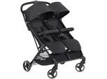 Zwillingsbuggy HAUCK "Swift X Duo, black", Kinder, schwarz, Kinderwagen, extrem schmal