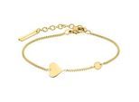 Armband LIEBESKIND BERLIN "Schmuck Geschenk Edelstahl Armkette Herz", gold (gelbgoldfarben), Armbänder, Damen, 20cm, Edelstahl, Armband