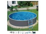 Rundpool MY POOL BWT "HYPE 5", grau, H:110cm Ø:360cm, Schwimmbecken, Rundpool, in verschiedenen Größen
