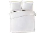 Bettwäsche KAYORI "Yamato", weiß, B/L: 155cm x 220cm, 1 Stk., 1 Stk., Perkal (Bio-Baumwolle), B/L: 80cm x 80cm, 2 Stk., Perkal (Bio-Baumwolle), Obermaterial: 100% Baumwolle, Bettwäsche, Bettwäsche, Hergestellt aus 100% reinem ägyptischen BaumwollperkalTM.