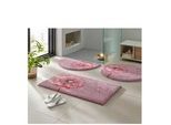 Badematte GRUND Gr. 7, rosa (altrosa), halbrund (50cm x 80cm ), 1 Stk., Badematten, Badematte