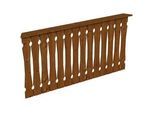 Brüstungsgeländer SKANHOLZ "Balkonschalung", braun (nussbaum), H:96cm L:180cm, Geländer