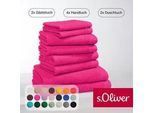 Handtuch Set S.OLIVER "s.Oliver, Premium Qualität, 600 gr/m2", pink, 8 Stk., Walkfrottier, Walkfrottier, Obermaterial: 100% Baumwolle, Handtuch-Sets, 2 Gästetücher 30x50, 4 Handtücher 50x100, 2 Duschtücher 70x140