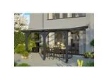 Terrassendach SKANHOLZ "Bormio", grau (anthrazit), B:434cm T:250cm, Polycarbonat (PC), Terrassenüberdachungen