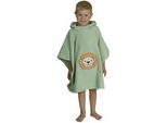 Badeponcho WÖRNER "Löwe helloliv Poncho", helloliv, L:60cm, Baumwolle, Hausmäntel, maschinenwaschbar, trocknergeeignet