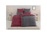 Bettwäsche OTTO HOME "Desner2", bordeaux, B/L: 240cm x 220cm, 1 Stk., 2 Stk., Microfaser, B/L: 80cm x 80cm & 80cm x 80cm, 3 Stk., Microfaser, Obermaterial: 100% Polyester, Bettwäsche, Bettwäsche, Premium Qualität, sehr weich, uni, ab 135x200 cm