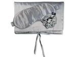 Seidentuch AILORIA "Tasche, Schlafmaske & Scrunchie M aus Seide TRAVEL SET BEAUTY M", Damen, grau (shadow), Obermaterial: 100% Seide silk., Modetücher