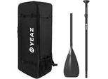 SUP-Paddel YEAZ "Rucksack & Carbon-Paddel KIT CARBON", schwarz, Paddel