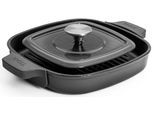 Grillpfanne WOLL "Iron", grau, B:24cm H:4,5cm L:24cm Ø:24cm, Pfannen, 24x24 cm, Induktion