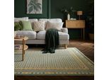 Teppich FLAIR RUGS "MARA JUTE", grün, B:160cm H:1mm L:230cm, Baumwolle, Jute, Teppiche, Teppich, Gewebter Jute-Bordürenteppich