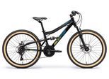 Jugendfahrrad BIKESTAR Gr. 33, schwarz, Fahrräder, Kinder, 33cm, 24 Zoll (60,96cm)