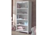 Kinderregal VIPACK "Amori, mit 5 geräumigen Fächern, 4 feste Böden", weiß, B:90cm H:190cm T:40cm, Holzwerkstoff, MDF, Regale, Kinderregal, bietet viel Stauraum im Zimmer, weiß lackiert