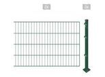 Einstabmattenzaun ARVOTEC "ESSENTIAL 80 zum Einbetonieren", grün (dunkelgrün), H:80cm, Kunststoff, Stahl, Zaunelemente, Zaunhöhe 80 cm, Zaunlänge 2 - 60 m