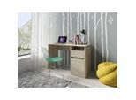Schreibtisch HOME AFFAIRE "Tinsley", braun (sonoma eiche, natur, natur), B:120cm H:76cm T:53cm, Tische, Schreibtisch, mit Schublade, und Tür, Breite 120 x53 cm