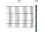 Doppelstabmattenzaun ARVOTEC "EXCLUSIVE 123 zum Einbetonieren", grau (anthrazit), H:123cm, Kunststoff, Stahl, Zaunelemente, Zaunhöhe 123 cm, Zaunlänge 2 - 60 m