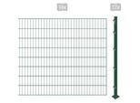 Einstabmattenzaun ARVOTEC "ESSENTIAL 160 zum Einbetonieren", grün (dunkelgrün), H:160cm, Kunststoff, Stahl, Zaunelemente, Zaunhöhe 160 cm, Zaunlänge 2 - 60 m