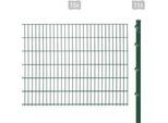 Doppelstabmattenzaun ARVOTEC "ESSENTIAL 123 zum Einbetonieren", grün (dunkelgrün), H:123cm, Kunststoff, Stahl, Zaunelemente, Zaunhöhe 123 cm, Zaunlänge 2 - 60 m