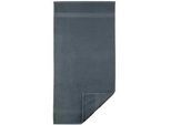 Handtücher EGERIA "Diamant", grau (anthrazit), B:50cm L:100cm, Frotteevelours, Obermaterial: 100% Baumwolle, Handtücher, Uni Programm mit schmaler Bordüre, 100 % Baumwolle