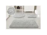 Badematte OTTO HOME "Kaarin", licht grau, H:30mm, Polyester, Badematten, Badematte, Badteppich, getuftet, flauschig, hochflor, große Farbauswahl