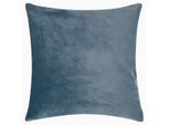 Dekokissen PAD "Smooth", dusty blau, unifarben, B:50cm H:2cm L:50cm, Polyester, Dekokissen_Sitzkissen_Kissenhüllen, Perfekte Farbabstimmung