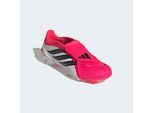 Fußballschuh ADIDAS PERFORMANCE "PREDATOR LEAGUE MIT UMSCHLAGBARER ZUNGE FÜR FESTE BÖDEN", Damen, Gr. 41, pink (lucid rot, core schwarz, ftwr weiß), Synthetik, Textil, Schuhe Fußballschuh, Außensohle für Rasen und feste Böden