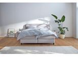 Boxspringbett S.OLIVER "Kuhmo in verschiedenen Größen inkl. Topper", hellgrau, anthrazit, B:182cm L:210cm, Komplettbetten, Boxspringbett, wahlweise mit Bonnell- oder TTFK-Matratze in H2, H3 o. H4 erhältlich