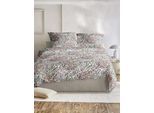 Bettwäsche IRISETTE "Wave 8673", rot, B/L: 135cm x 200cm, 1 Stk., 1 Stk., Mako-Satin, B/L: 80cm x 80cm, 2, Mako-Satin, Obermaterial: 100% Baumwolle, Bettwäsche, Bettwäsche, anschmiegsam und atmungsaktiv, Ganzjahresqualität