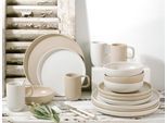 Kombiservice CREATABLE "Uno Toscana, Service 16-tlg.", bunt, 16, Steinzeug, Geschirr-Sets, Kombiservice, Puristische Formgebung, Inspiriert durch die Farben der Toscana