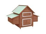 VidaXL Hühnerstall 150 x 96 x 110 cm (B x T x H) rosiges braun