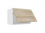 Hängeschrank VCM "Küchenschrank B. 60 cm Hängeschrank Klappe Esilo", braun (weiß, sonoma, eiche), B:60cm T:31cm, Obermaterial: 100% Holz Wood., Schränke, Hängeschrank
