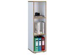 Bücherregal VCM "Holz Büro Regal Bücher Ordner Aktenregal Salia 3f", weiß, B:30cm T:33cm, Regale, Bücherregal