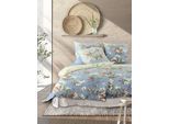 Bettwäsche IRISETTE "Wave 8522", blau, B/L: 140cm x 200cm, 1 Stk., 1 Stk., Mako-Satin, B/L: 90cm x 70cm, 2, Mako-Satin, Obermaterial: 100% Baumwolle, Bettwäsche, Bettwäsche, anschmiegsam und atmungsaktiv, Ganzjahresqualität
