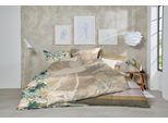 Bettwäsche PRIMERA "Feinbiber-Bettwäsche", braun, B/L: 135cm x 200cm, 1 Stk., 1 Stk., Mako-Satin, B/L: 80cm x 80cm, 2 Stk., Mako-Satin, Obermaterial: 100% Baumwolle, Bettwäsche, Bettwäsche, samtweich und natürlich aus reiner Baumwolle