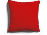 Kissenbezug SCHLAFGUT "EASY JERSEY Kissenhülle 100% Baumwolle, weicher Edel-Jersey, bügelfrei", rot (rot deep), B:40cm L:40cm, Jersey, Obermaterial: 100% Baumwolle, Kissenbezüge, Kissenbezug, mit farblich angepasstem Reißverschluss, pflegeleicht, formstabil