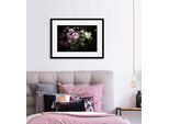 Bild QUEENCE "Ashley", rosa (farbe rahmen: schwarz, farbe bild(er): rosa), B:50cm H:40cm, Acrylglas, Holz, Papier, Bilder, Bild, HD Premium Poster-Druck inkl. Holzrahmen
