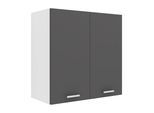 Hängeschrank VCM "Küchenschrank B. 60 cm Hängeschrank Küche Esilo", schwarz (weiß, anthrazit), B:60cm T:31cm, Obermaterial: 100% Holz Wood., Schränke, Hängeschrank