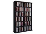 Media-Regal VCM "Holz CD DVD Stand Regal Schrank Ständer Ronul", schwarz, B:60cm T:18cm, Regale, Media-Regal