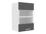 Hängeschrank VCM "Küchenschrank B. 40 cm Hängeschrank Küche Esilo", schwarz (weiß, anthrazit), B:40cm T:31cm, Obermaterial: 100% Holz Wood., Schränke, Hängeschrank