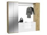 Garderobe Projekt X ca. 212x193 cm Eiche/Weiß