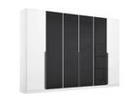 Drehtürenschrank Artemis Anthrazit, Weiß