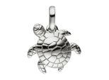 Kettenanhänger JOBO "Anhänger Schildkröte 12 mm", silber 925, Schmuckanhänger, Damen, Silber 925 (Sterlingsilber), Kettenanhänger, 925 Silber rhodiniert