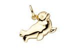 Kettenanhänger JOBO "Anhänger Robbe Seehund 10,9 mm", gelbgold 585, Schmuckanhänger, Damen, Gelbgold 585, Kettenanhänger, 14 Karat 585 Gold