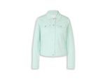 TOM TAILOR Damen Jeansjacke mit Eingriffstaschen, blau, Uni, Gr. M