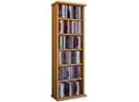 Media-Regal VCM "Holz CD DVD Stand Regal Schrank Ständer Vostan", braun (buche), B:31cm T:18cm, Regale, Media-Regal