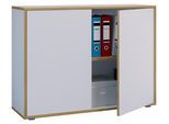 Aktenschrank VCM "Büroschrank Aktenschrank Sideboard Salia 2fach", weiß, B:30cm T:33cm, Obermaterial: 100% Holz Wood., Schränke, Aktenschrank