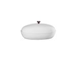 ASA Brottopf kitchen'art; Weiß, Keramik, 0 L, oval, 32x16.5x18 cm, Lüftungslöcher, atmungsaktiv, Deckel, Küchenzubehör, Brotkästen & -Körbe
