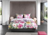 Wendebettwäsche HECKETT & LANE "Campo", weiß, B/L: 155cm x 220cm, 1 Stk., 1 Stk., Mako-Satin, B/L: 80cm x 80cm, 2, Mako-Satin, Obermaterial: 100% Baumwolle, Bettwäsche, Wendebettwäsche, Blumen Design, hochwertiges Mako-Satin, Bettwäsche ab 135x200 cm.