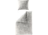 Bettwäsche BIERBAUM "4172", beige, B/L: 135cm x 200cm, 1 Stk., 1 Stk., Mako-Satin, B/L: 80cm x 80cm, 2 Stk., Mako-Satin, Obermaterial: 100% Baumwolle, Bettwäsche, Bettwäsche, Mako-Satin, 100 % Baumwolle, pflegeleicht